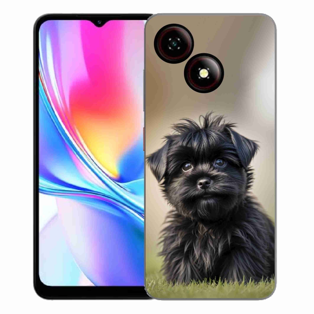 ZTE Blade A35E zselés tok mmCase - aranyos fekete kutya