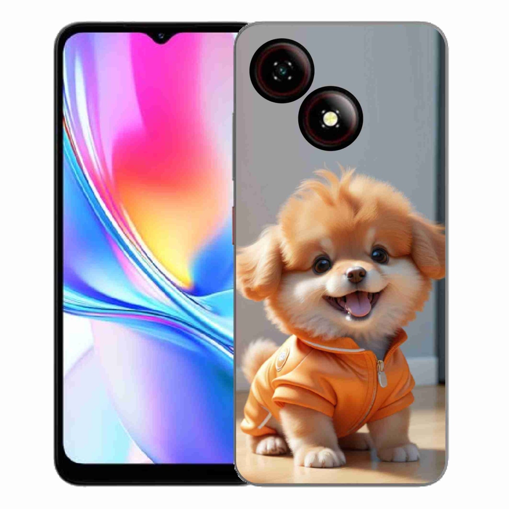 ZTE Blade A35E zselés tok mmCase - aranyos pomerániai pulóverben