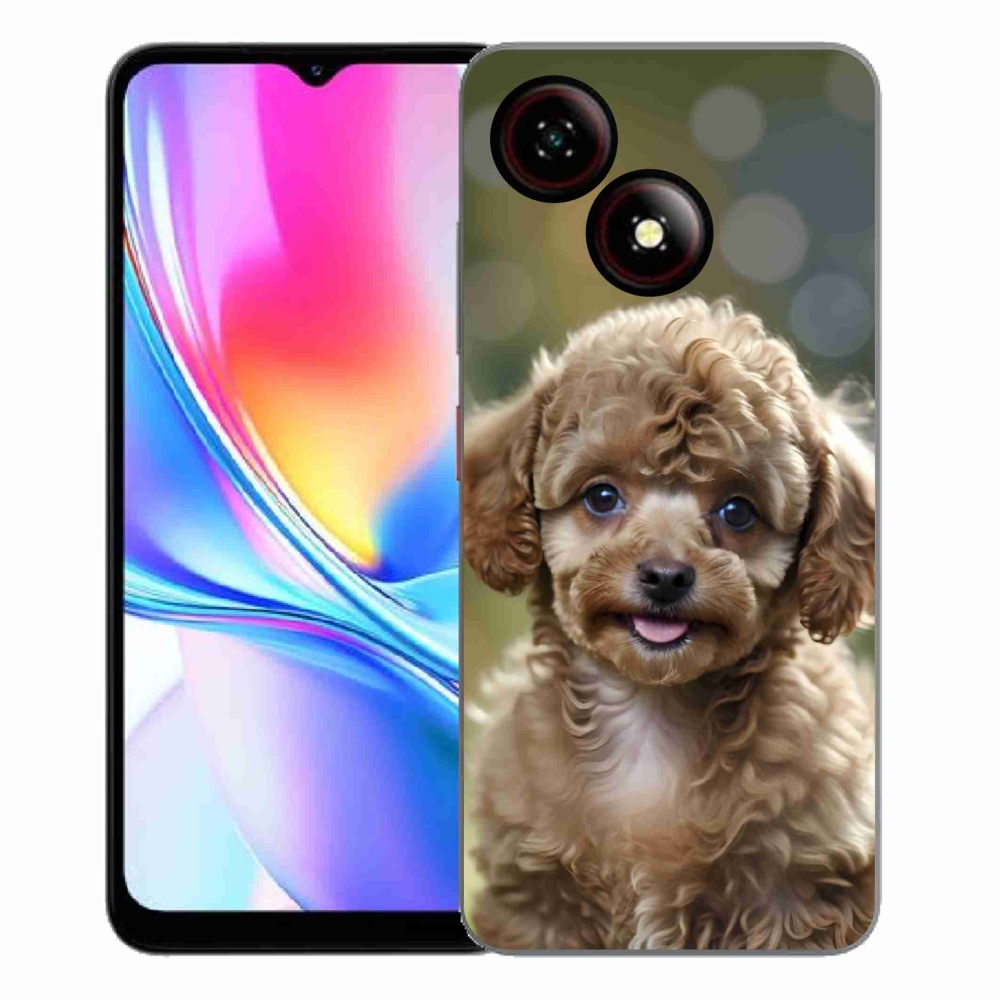 ZTE Blade A35E zselés tok mmCase - aranyos uszkár