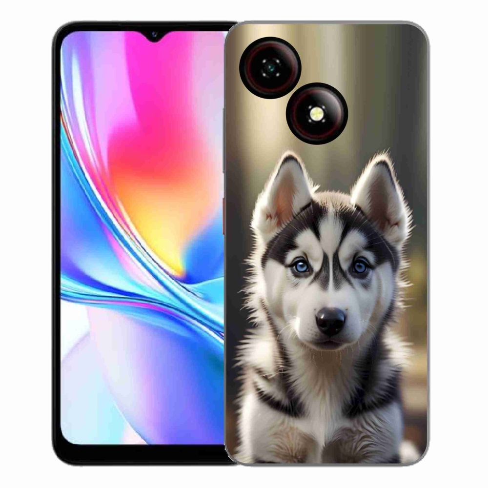 ZTE Blade A35E zselés borítás mmCase - aranyos szibériai husky