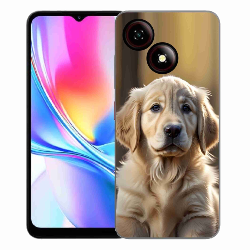 ZTE Blade A35E zselés tok mmCase - aranyos arany retriever