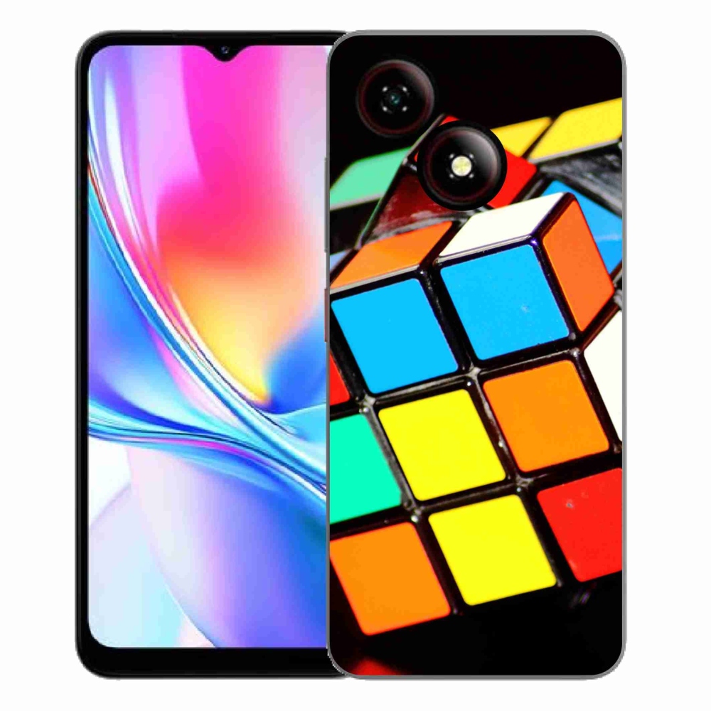 ZTE Blade A35E zselés tok mmCase - Rubik-kocka