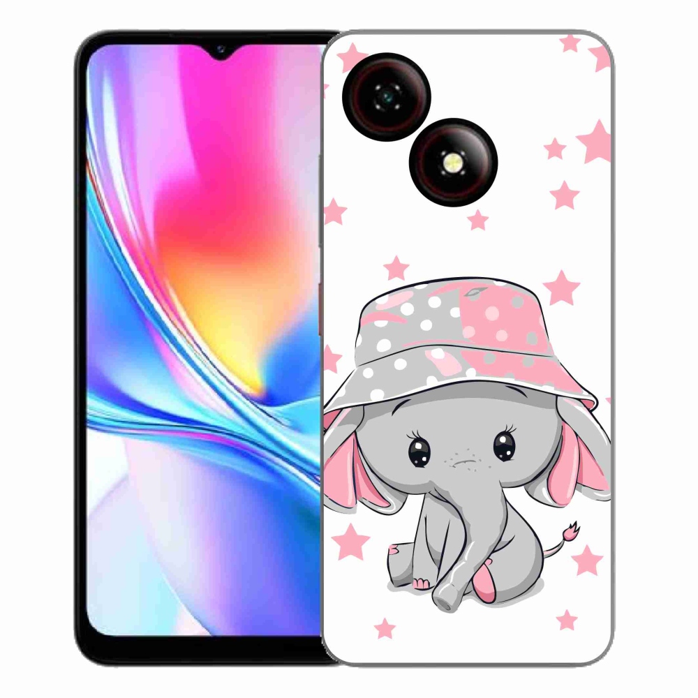 ZTE Blade A35E zselés tok mmCase - rózsaszín elefánt