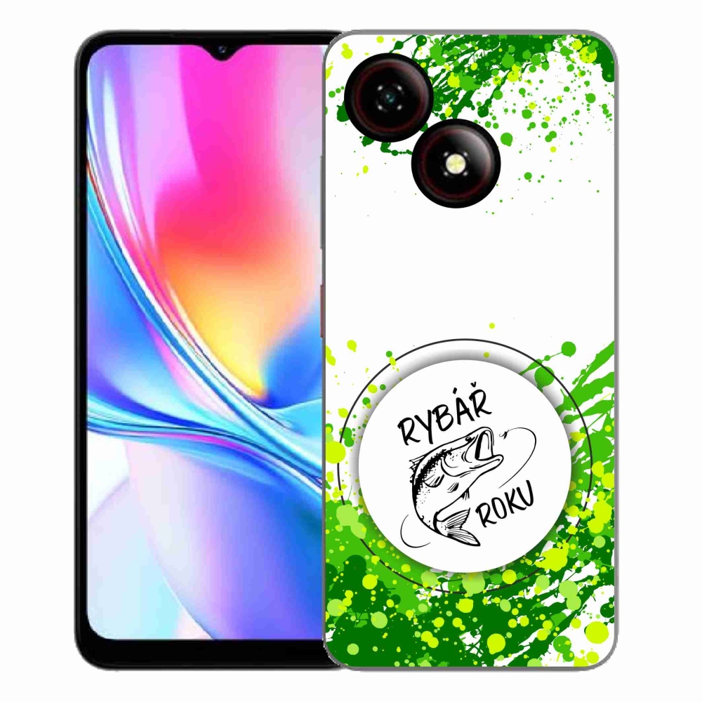 ZTE Blade A35E zselés borító mmCase - az év horgásza fehér háttérrel