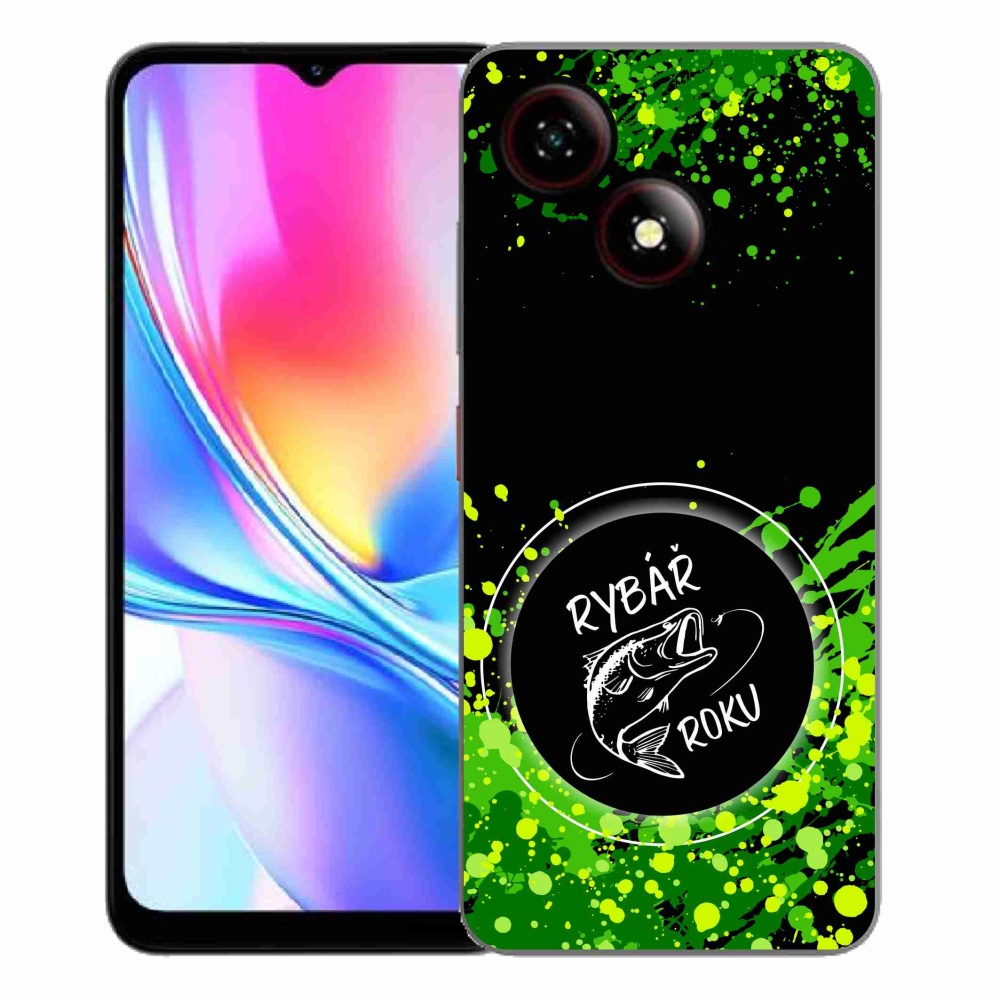 ZTE Blade A35E zselés borító mmCase - az év horgásza fekete háttérrel