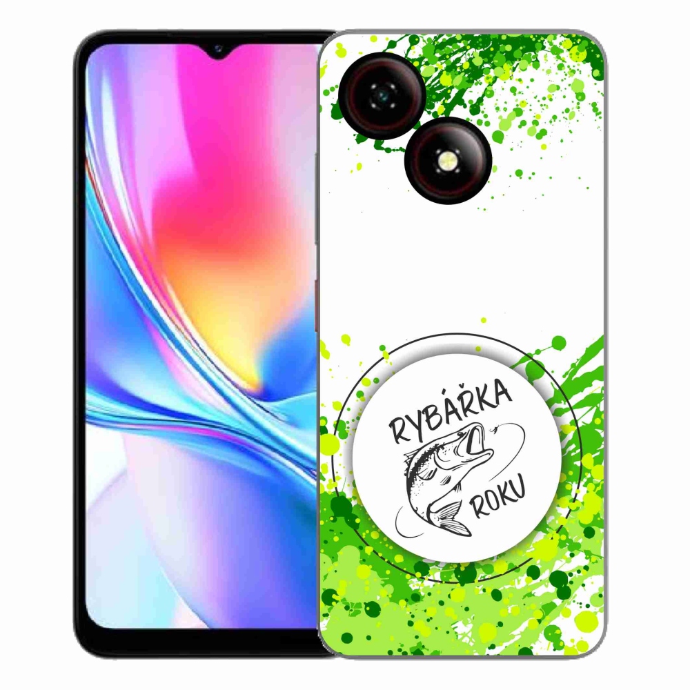 ZTE Blade A35E zselés borító mmCase - az év horgásza fehér háttérrel