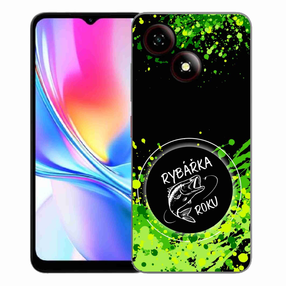 ZTE Blade A35E zselés borító mmCase - az év horgásza fekete háttérrel