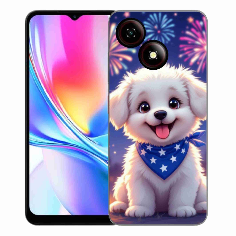 ZTE Blade A35E zselés borító mmCase - ünnepi kölyökkutyák