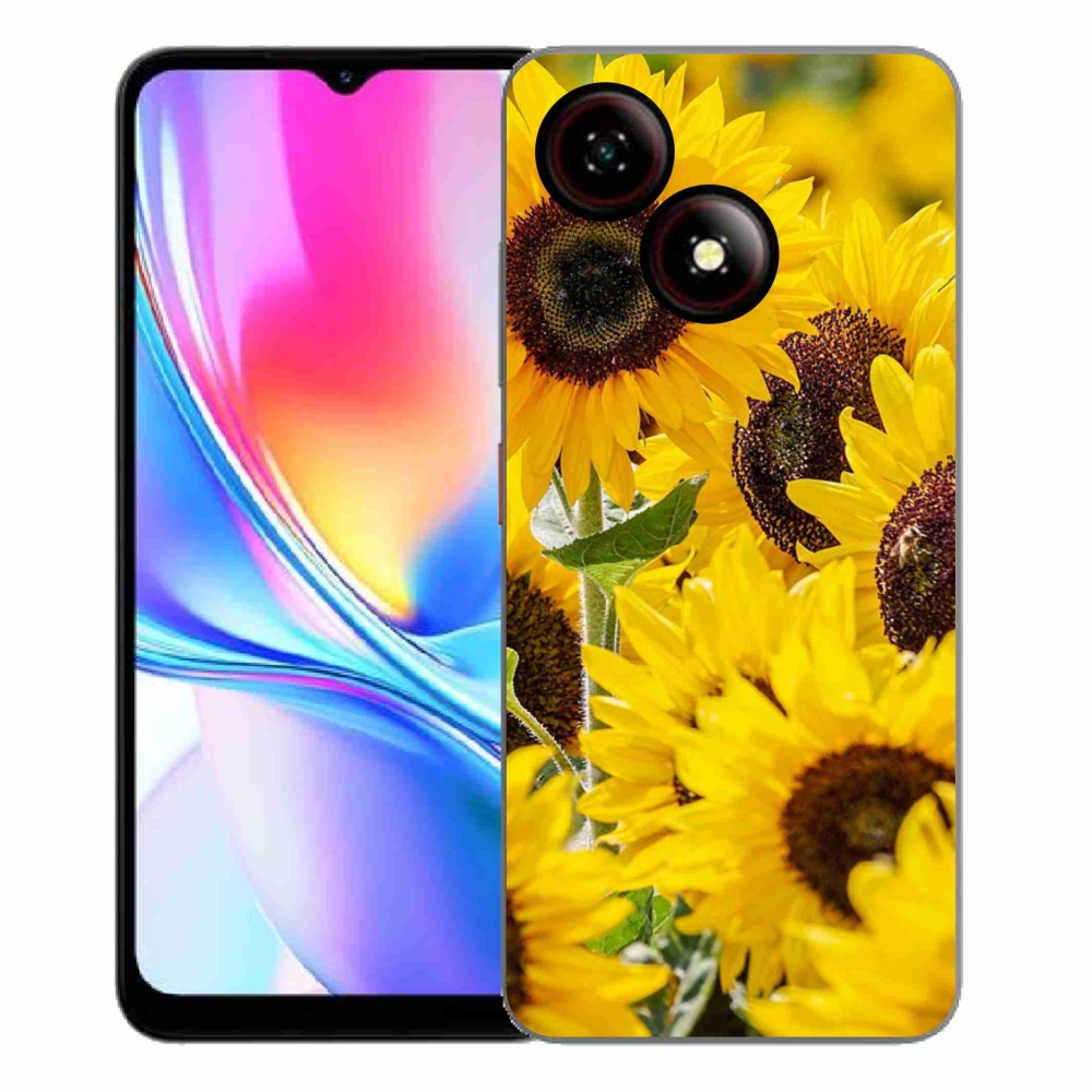 ZTE Blade A35E zselés tok mmCase - napraforgó