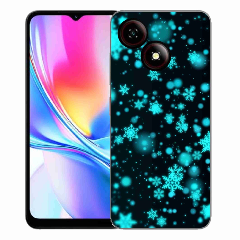 ZTE Blade A35E zselés borító mmCase - hópelyhek 1