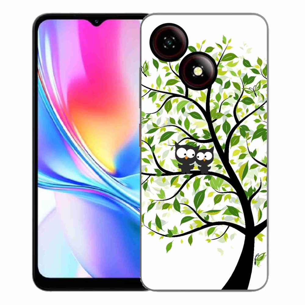 ZTE Blade A35E zselés tok mmCase - baglyok a fán