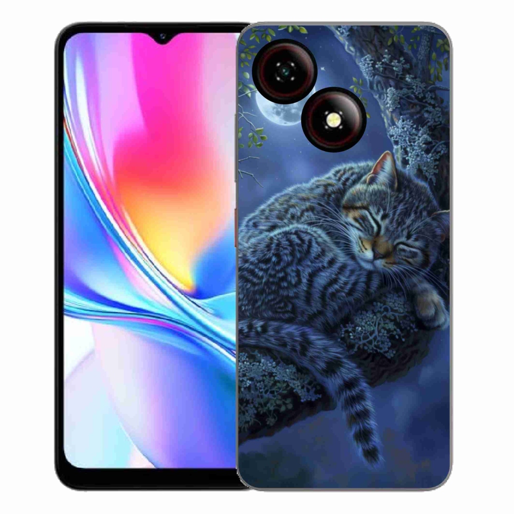 ZTE Blade A35E zselés tok mmCase - alvó macska