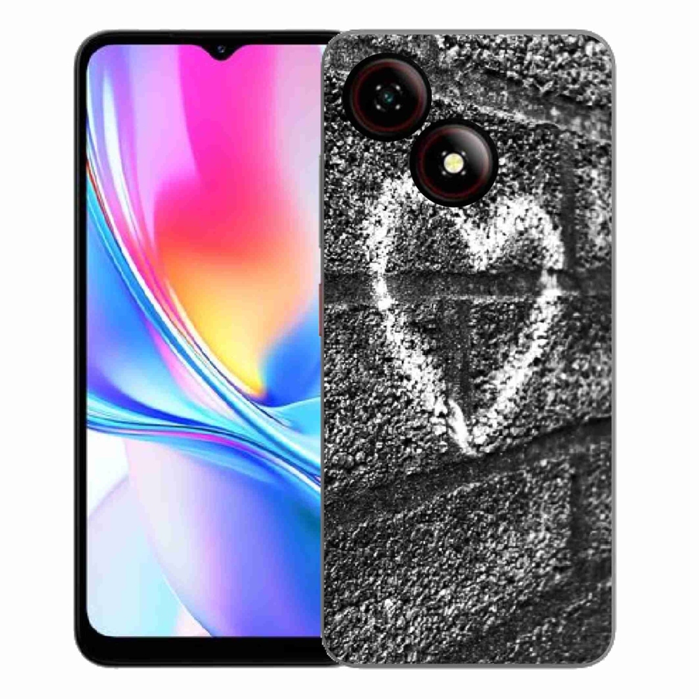 ZTE Blade A35E zselés borító mmCase - szív a falon