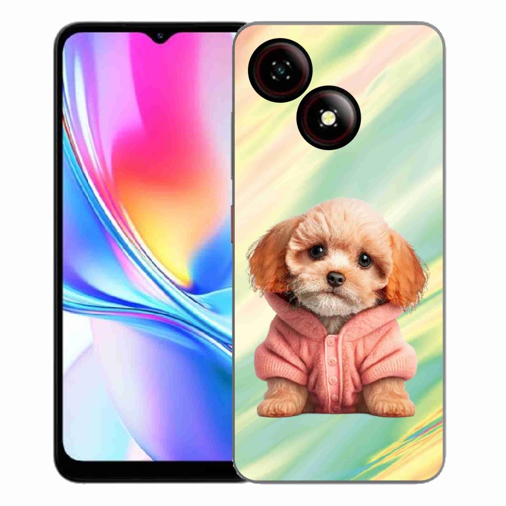 ZTE Blade A35E zselés tok mmCase - pulóveres kiskutya