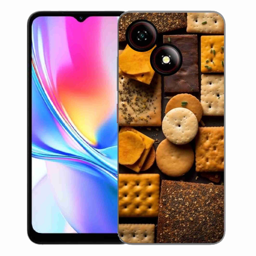 ZTE Blade A35E zselés tok mmCase - kekszek