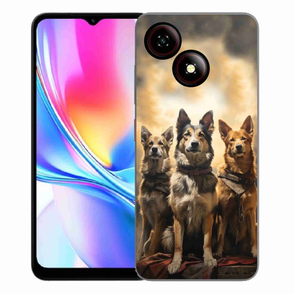 ZTE Blade A35E zselés tok mmCase - három kutya
