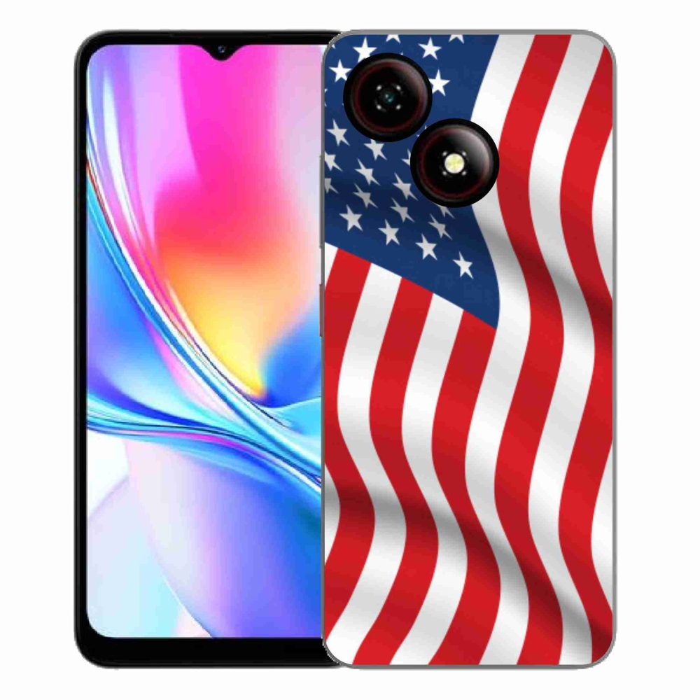 ZTE Blade A35E zselés tok mmCase - amerikai zászlóhoz