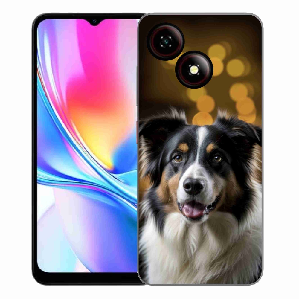 ZTE Blade A35E zselés borító mmCase - mosolygó ausztrál juhászkutya