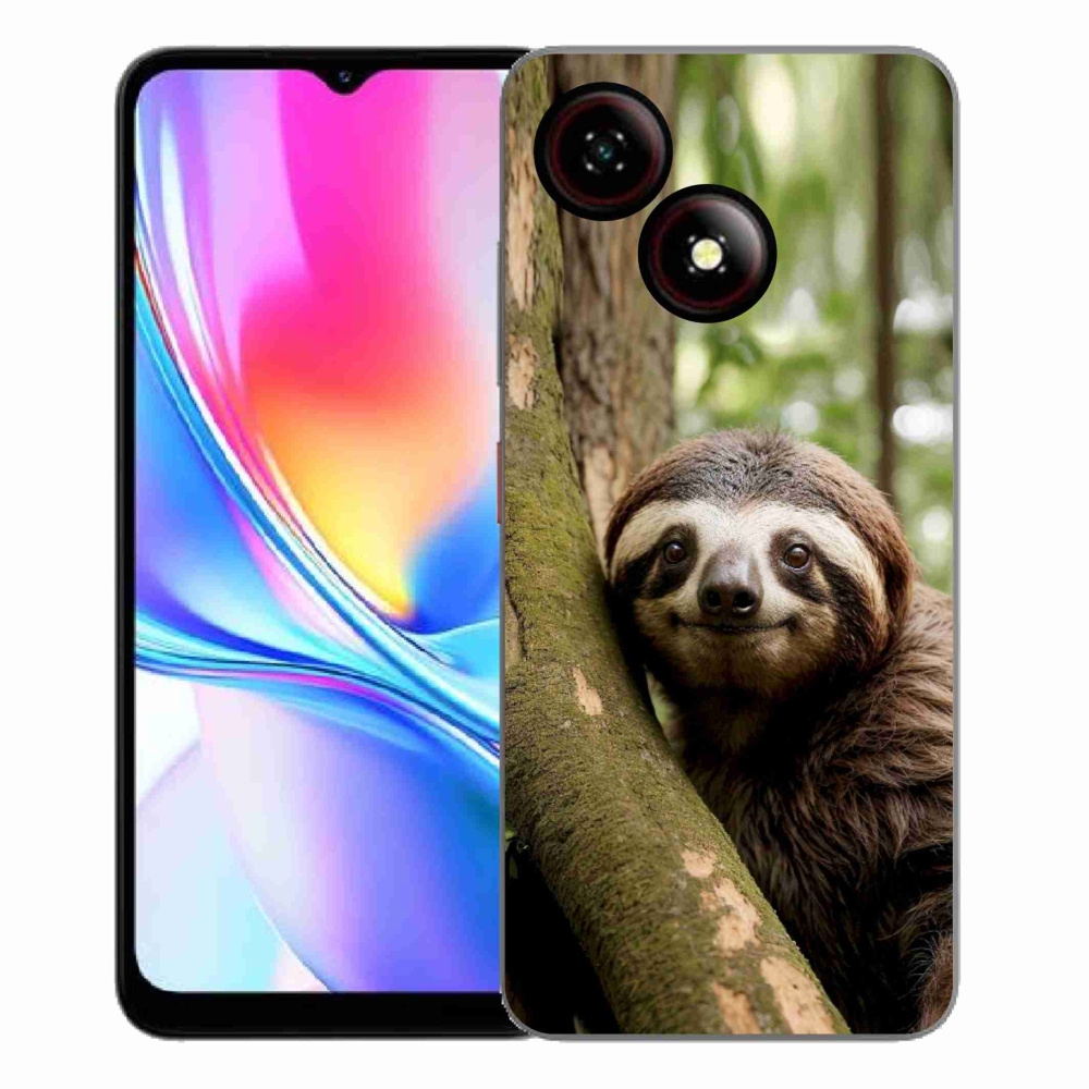 ZTE Blade A35E zselés borító mmCase - mosolygó lajhár