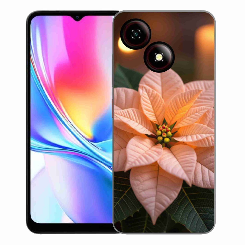 ZTE Blade A35E zselés tok mmCase - mikulásvirág