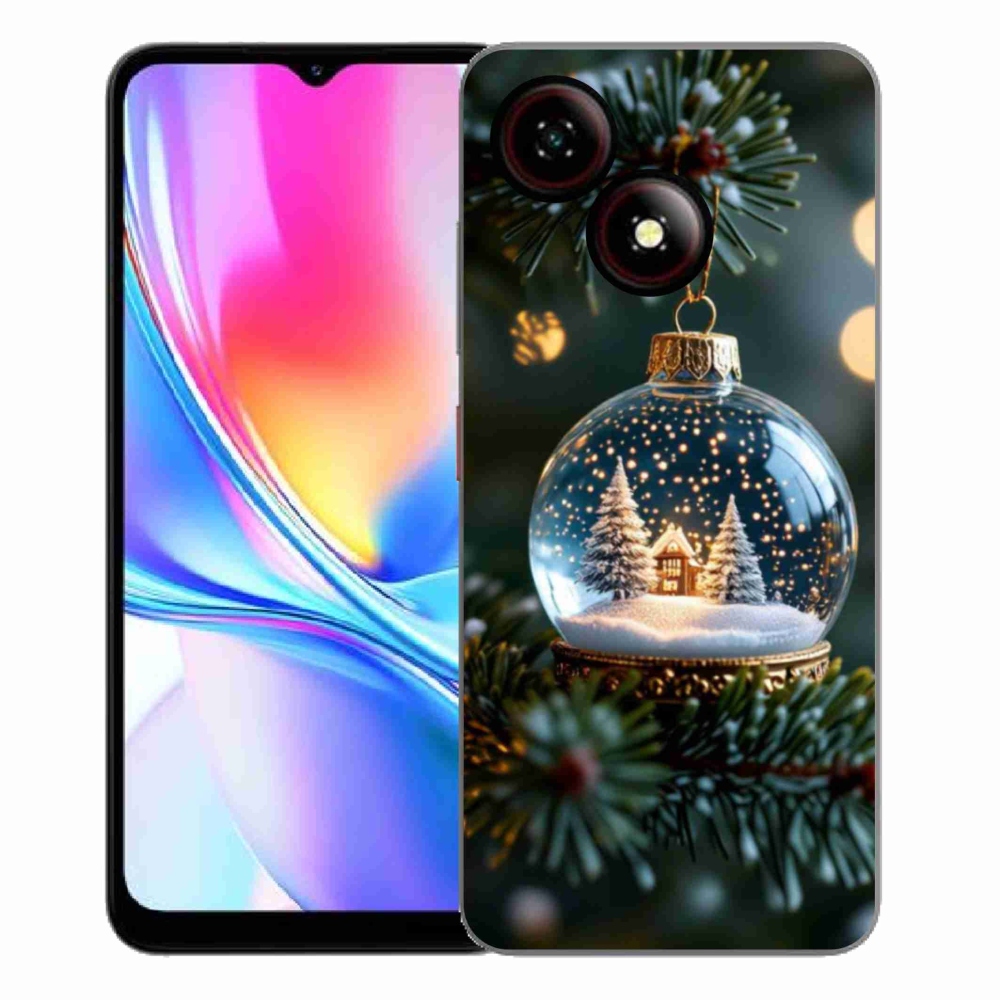 ZTE Blade A35E zselés tok mmCase - Karácsonyi gömbök 2