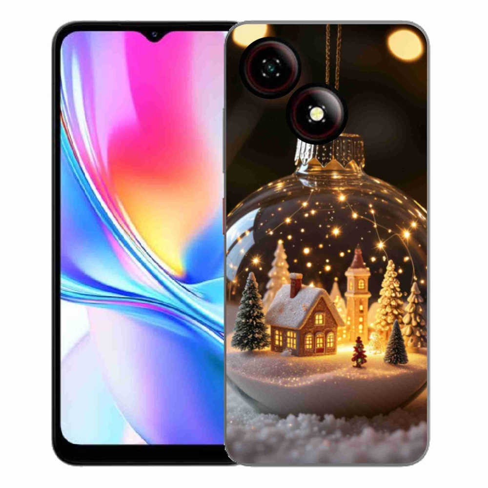 ZTE Blade A35E zselés borító mmCase - Karácsonyi gömbök 3