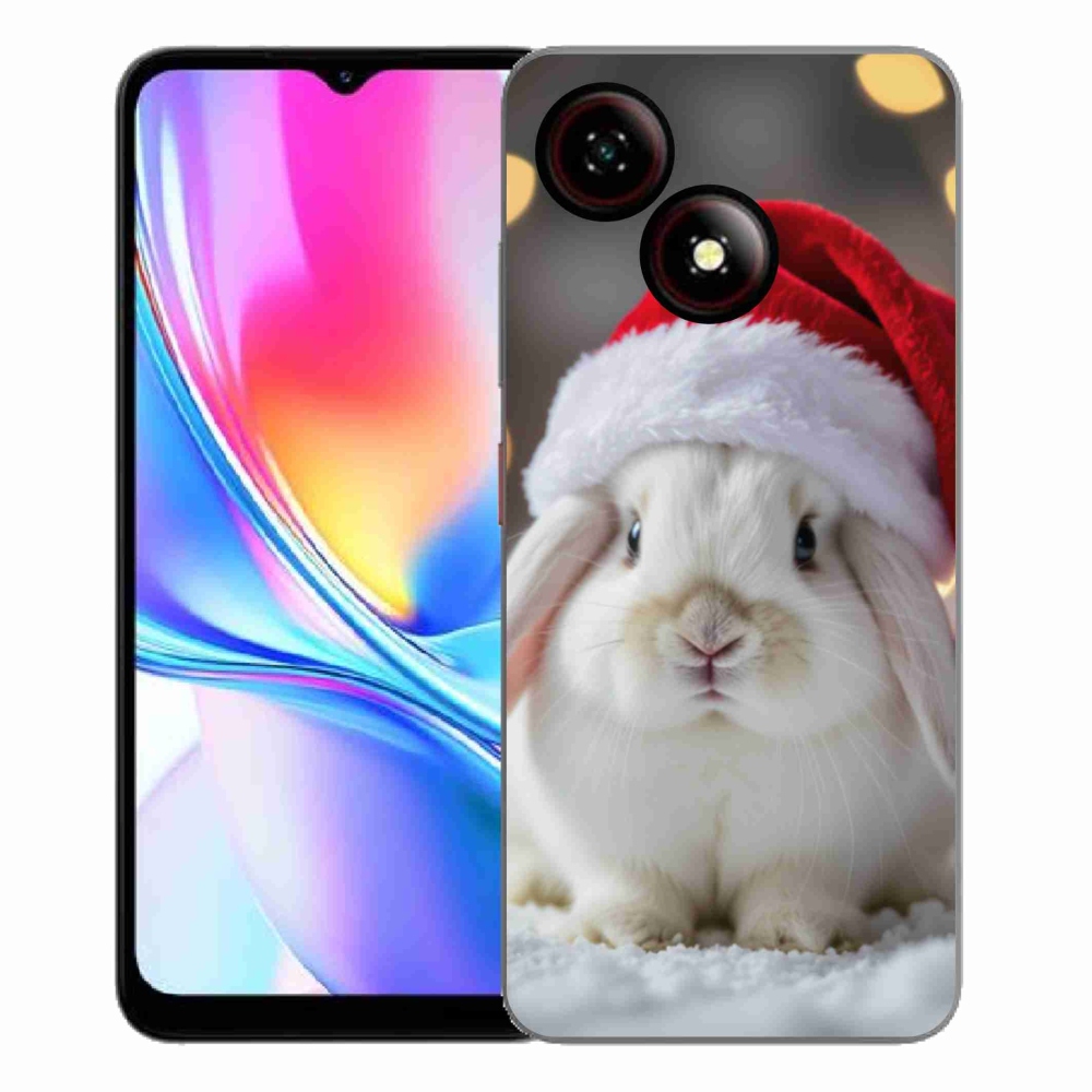 ZTE Blade A35E zselés tok mmCase - Karácsonyi nyúl