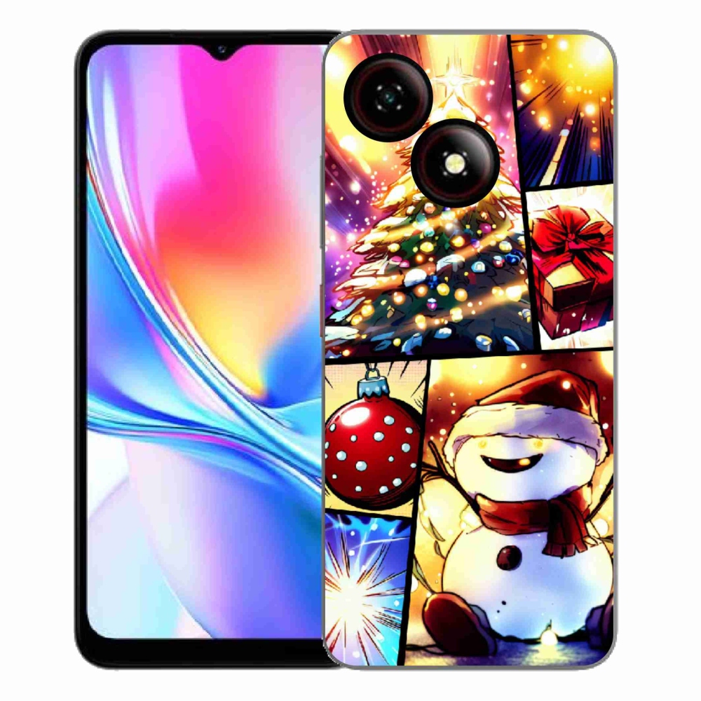 ZTE Blade A35E zselés tok mmCase - Karácsonyi motívumok 1