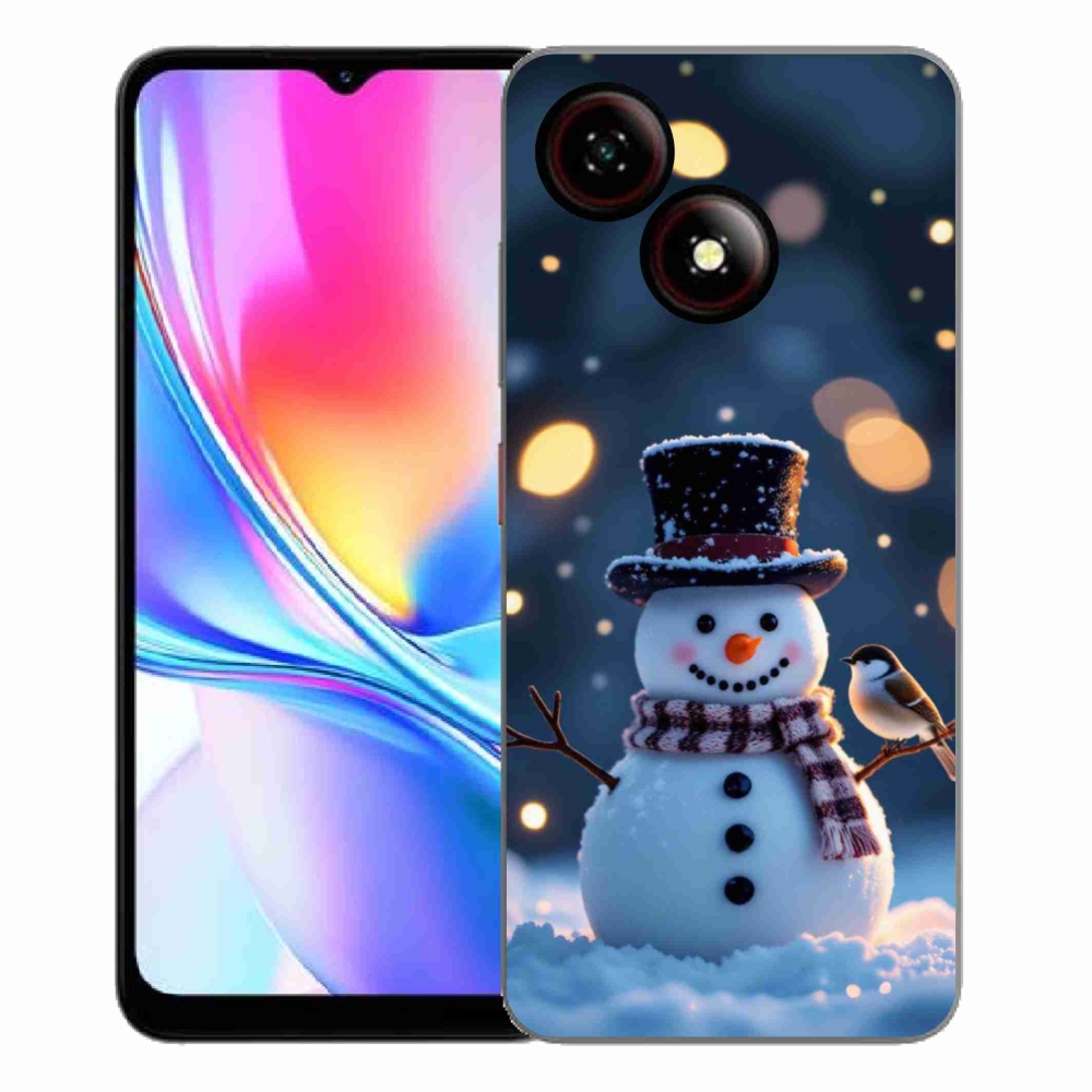ZTE Blade A35E zselés tok mmCase - Karácsonyi hóember