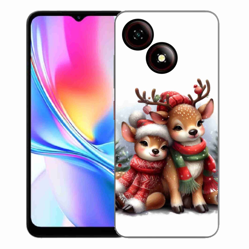 ZTE Blade A35E zselés tok mmCase - Karácsonyi rénszarvas
