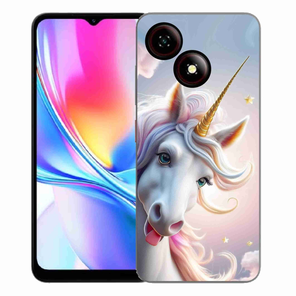 ZTE Blade A35E zselés tok mmCase - vidám egyszarvú