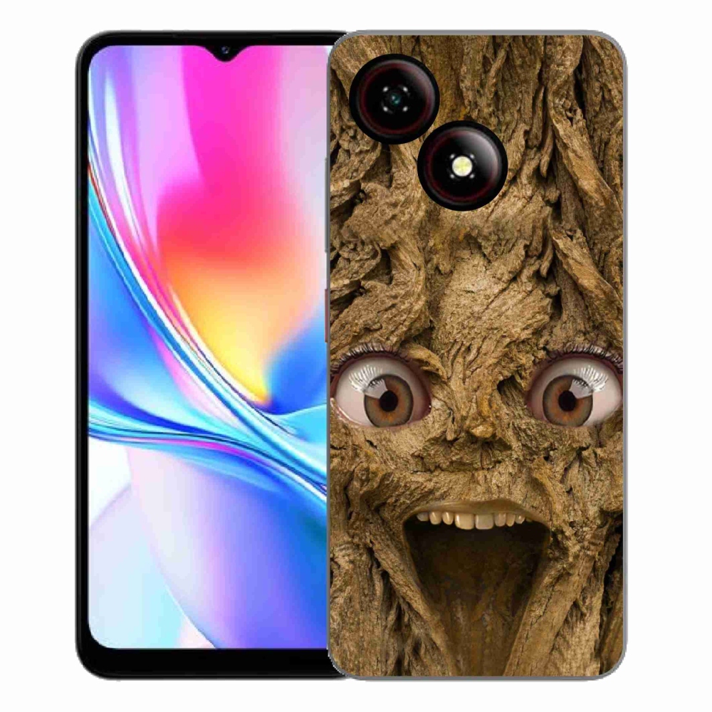 ZTE Blade A35E zselés borító mmCase - vidám fa szemekkel