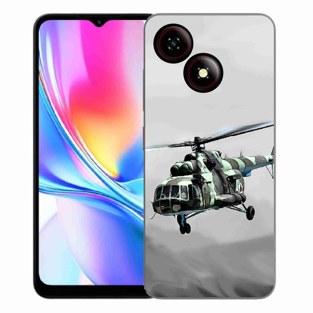 ZTE Blade A35E zselés tok mmCase - katonai helikopterhez