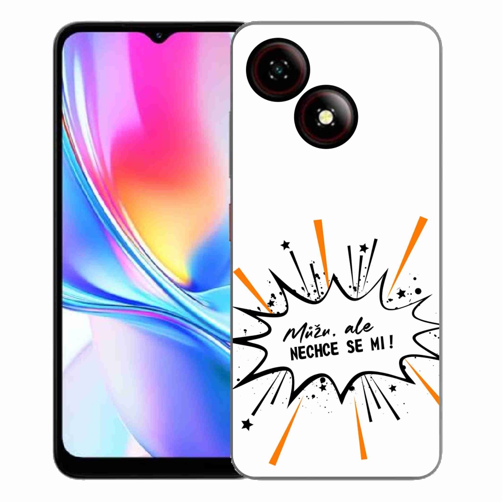 ZTE Blade A35E zselés borító mmCase - vicces szöveg 11 fehér háttér