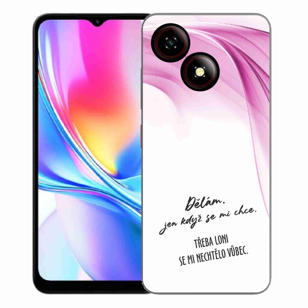 ZTE Blade A35E zselés borító mmCase - vicces szöveg 12 fehér háttér
