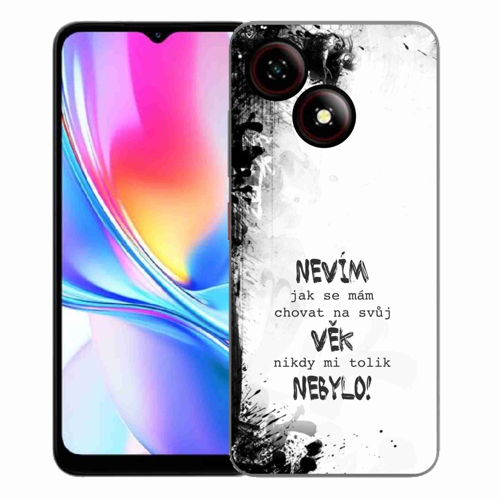ZTE Blade A35E zselés borító mmCase - vicces szöveg 14 fehér háttér