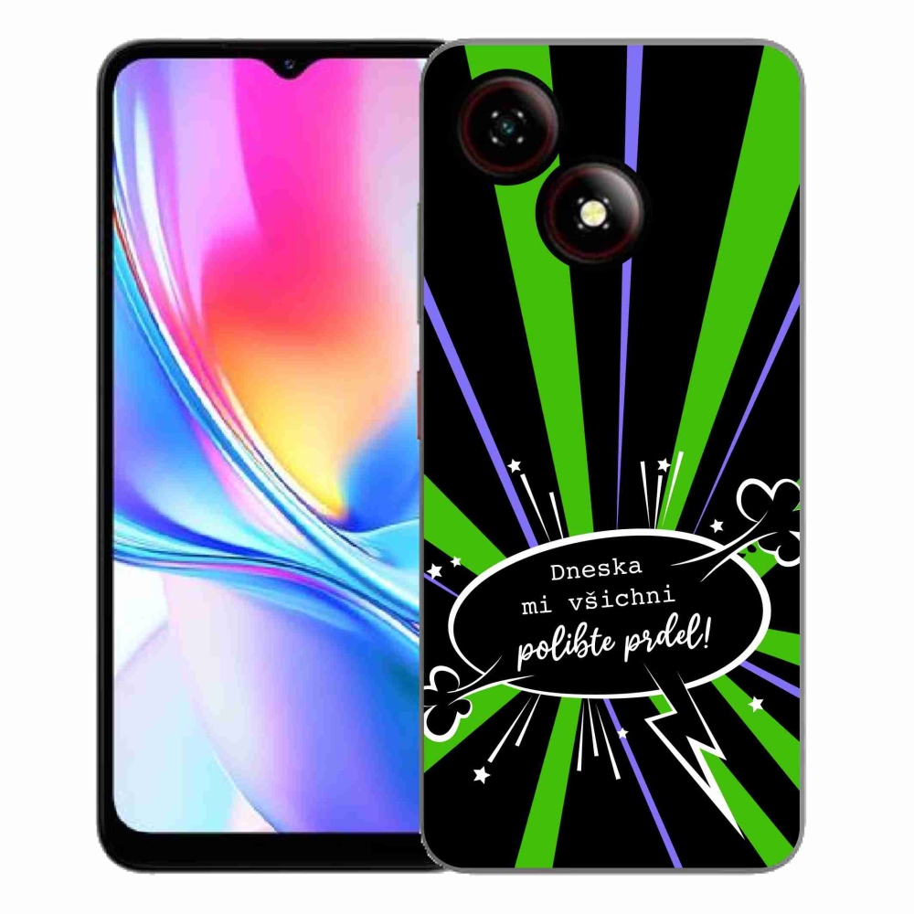 ZTE Blade A35E zselés borító mmCase - vicces szöveg 15 fekete háttér
