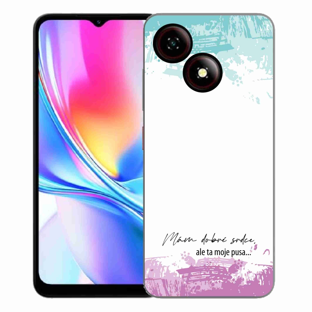 ZTE Blade A35E zselés borító mmCase - vicces szöveg 3 fehér háttérrel