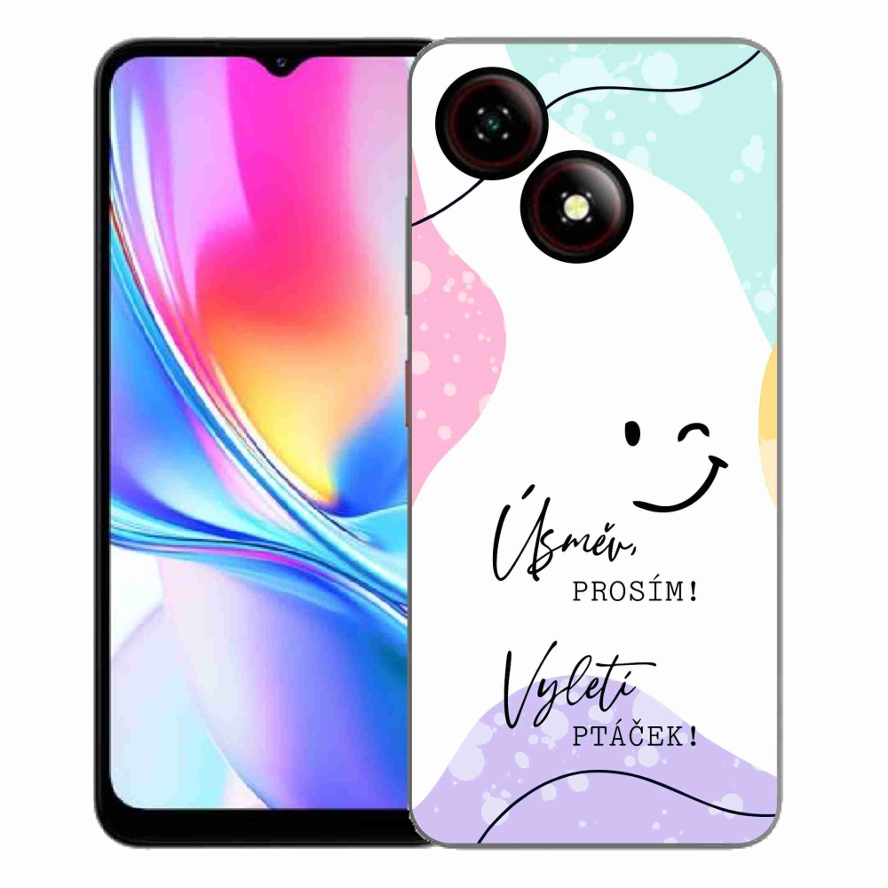 ZTE Blade A35E zselés borító mmCase - vicces szöveg 4 fehér háttérrel