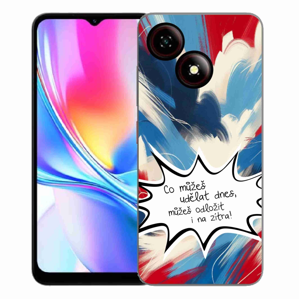 ZTE Blade A35E zselés borító mmCase - vicces szöveg 9 fehér háttér