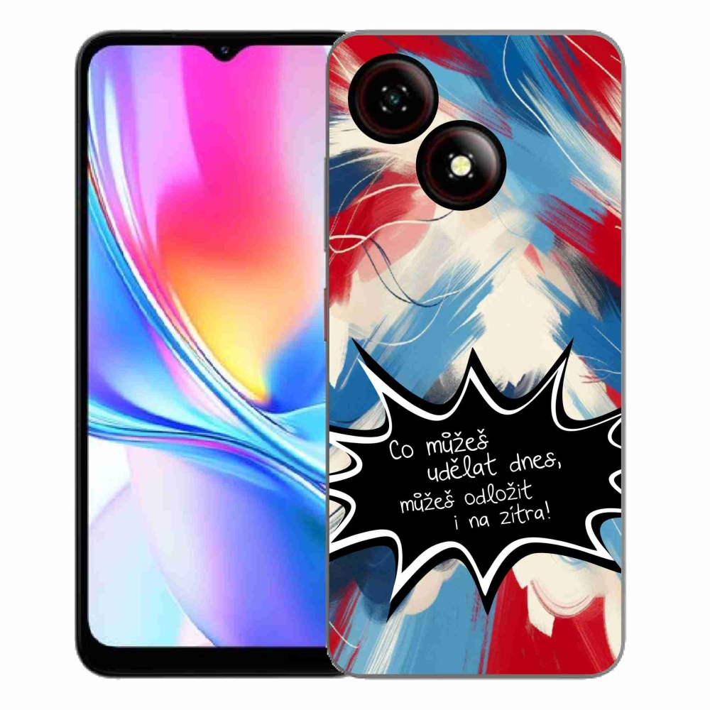 ZTE Blade A35E zselés borító mmCase - vicces szöveg 9 fekete háttér