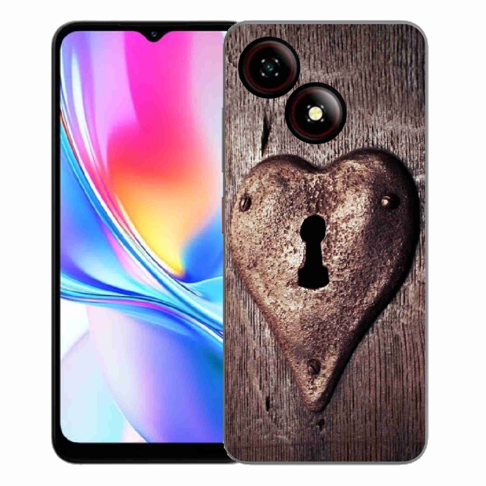 ZTE Blade A35E zselés tok mmCase - szív alakú lakat