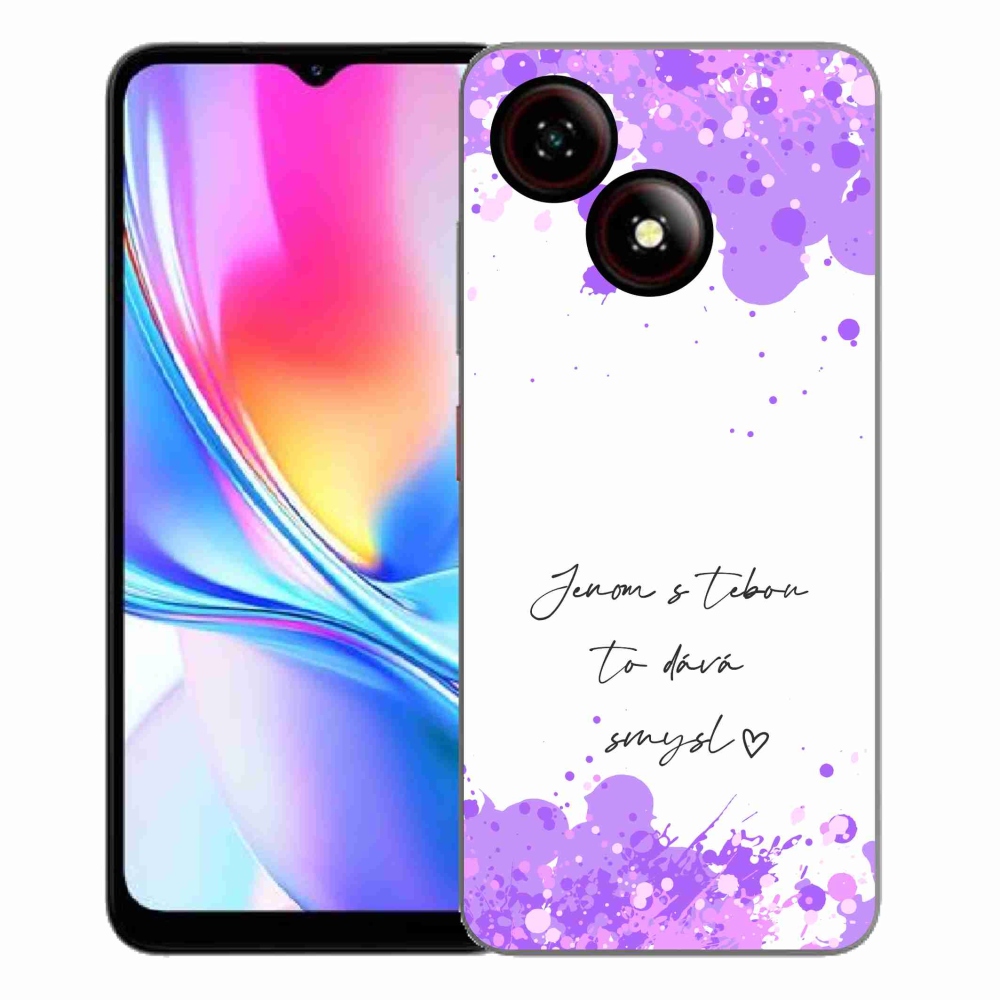 ZTE Blade A35E zselés borító mmCase - szerelmes szöveg fehér háttérrel