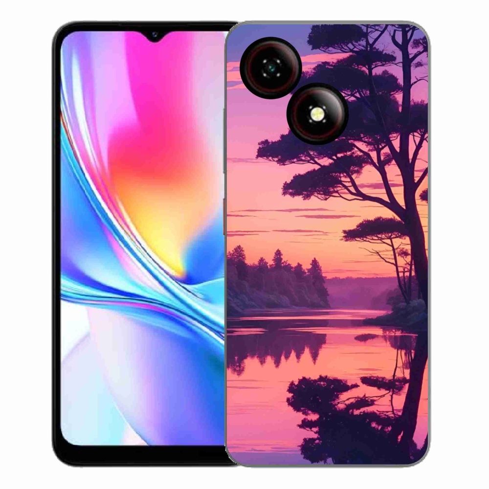 ZTE Blade A35E zselés tok mmCase - naplemente a tó felett