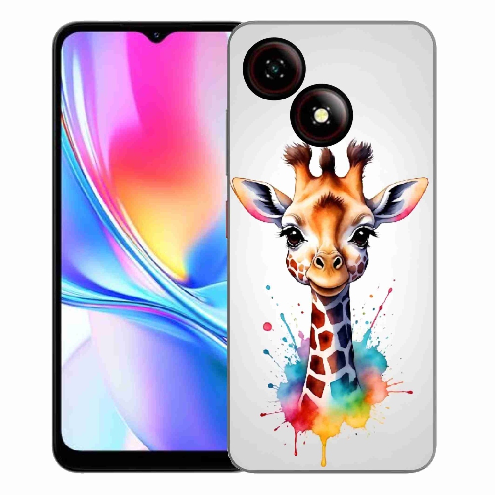 ZTE Blade A35E zselés tok mmCase - zsiráf 1
