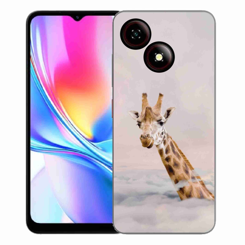 ZTE Blade A35E zselés borító mmCase - zsiráf a felhőkben