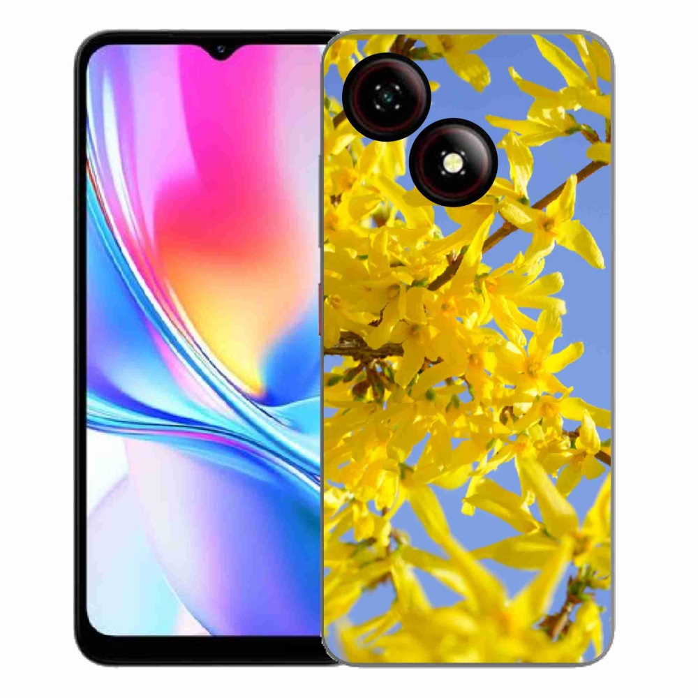 ZTE Blade A35E zselés tok mmCase - sárga virágok