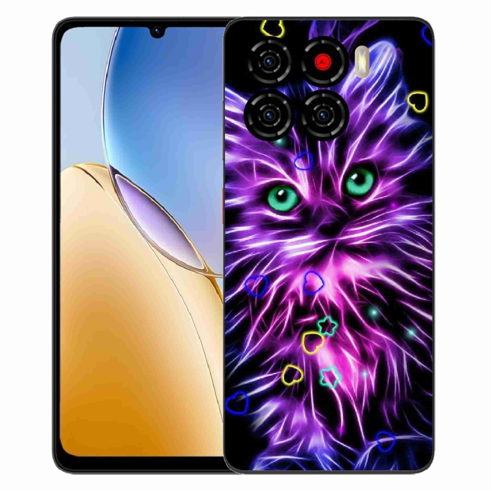 ZTE Blade A56 zselés borító mmCase - absztrakt macska