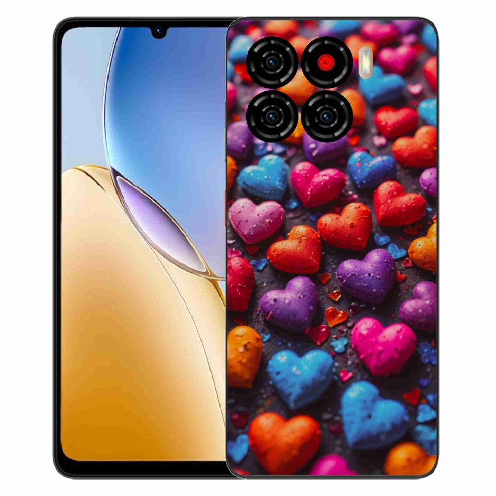 ZTE Blade A56 zselés tok mmCase - színes szív