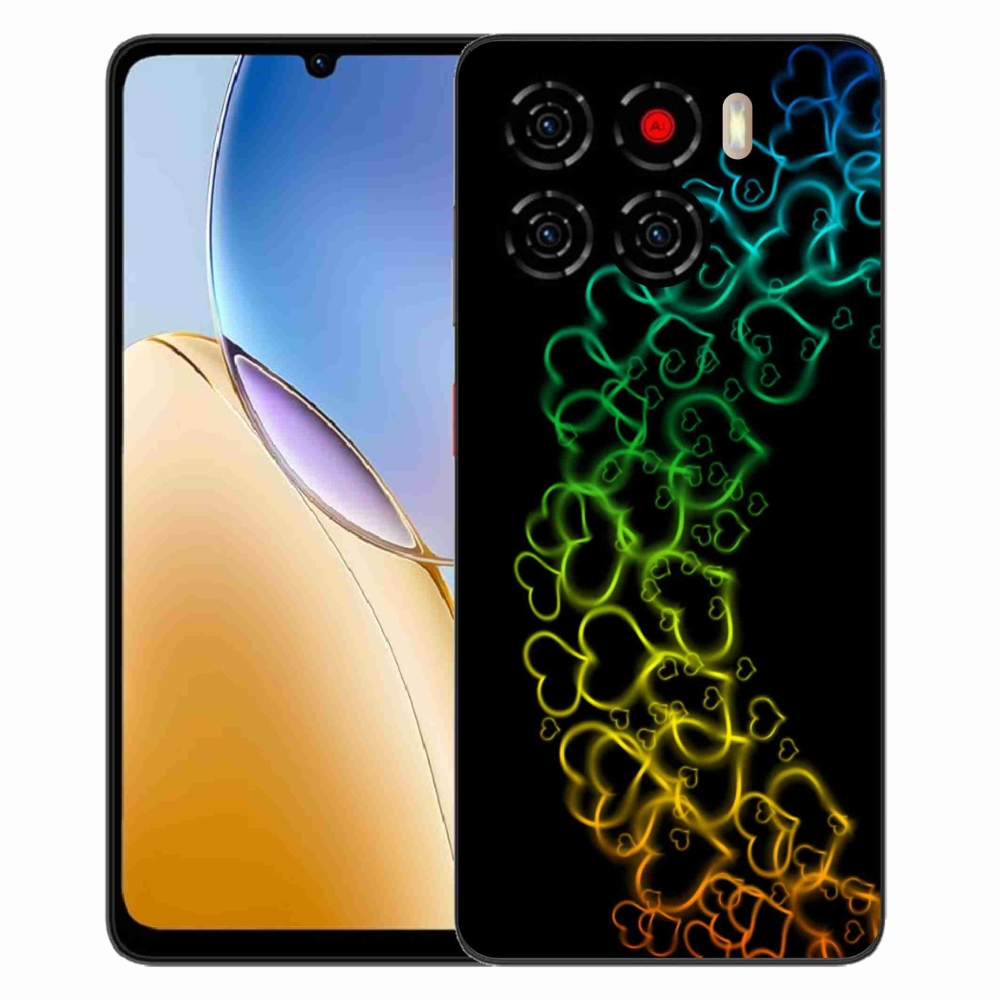 ZTE Blade A56 zselés tok mmCase - színes szívek